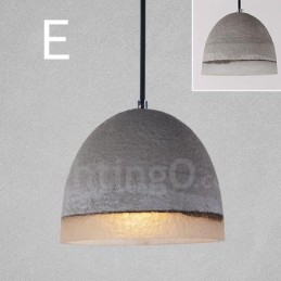 1 Light Vintage Concrte Pendant Light