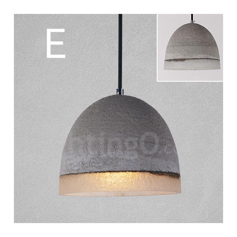 1 Light Vintage Concrte Pendant Light