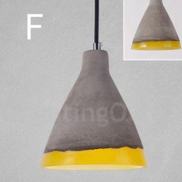 1 Light Vintage Concrte Pendant Light