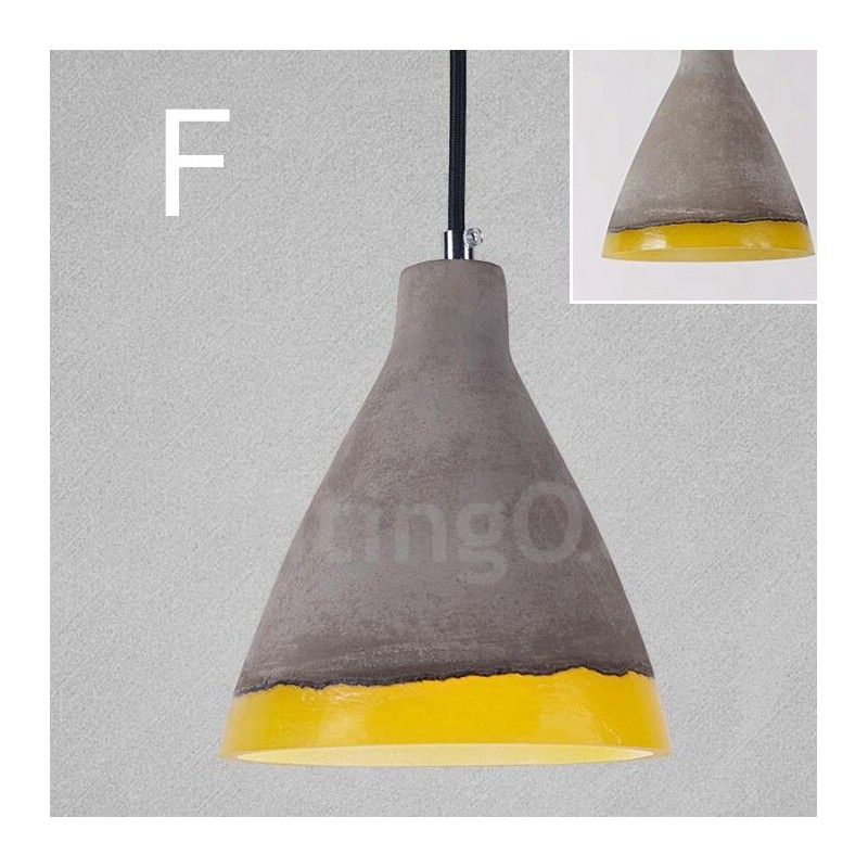 1 Light Vintage Concrte Pendant Light