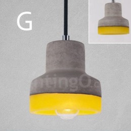 1 Light Vintage Concrte Pendant Light