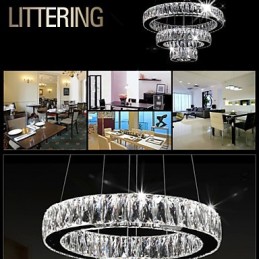Crystal Chandelier Lights Modern Lighting Three Rings D305070 K9 Large Crystal Ceiling Light Fixtures
