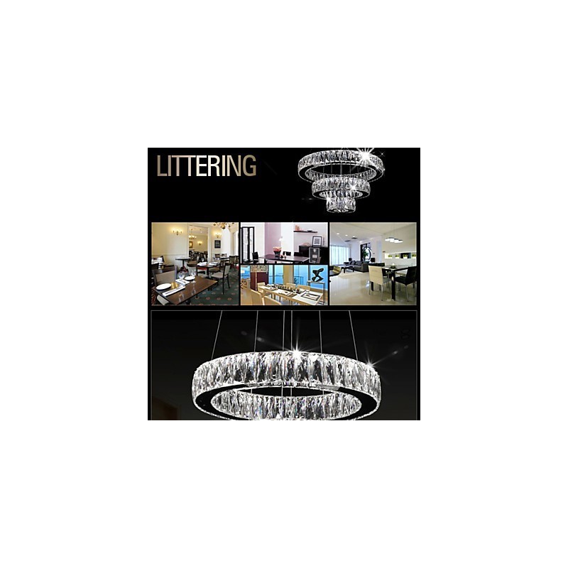 Crystal Chandelier Lights Modern Lighting Three Rings D305070 K9 Large Crystal Ceiling Light Fixtures