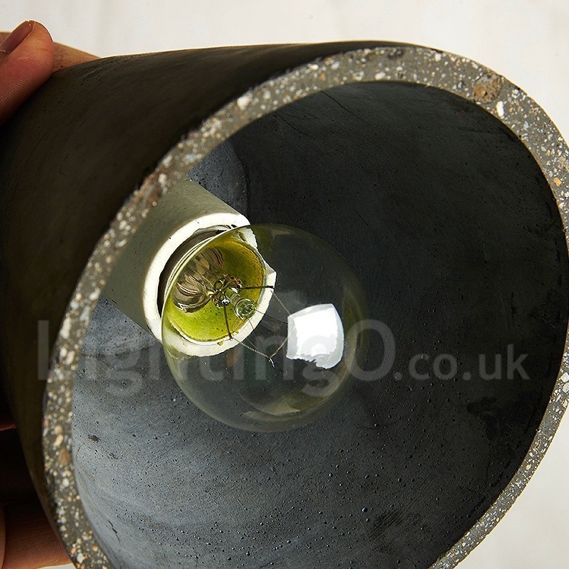 Modern Contemporary Wood Multi Colors Concrte Pendant Light