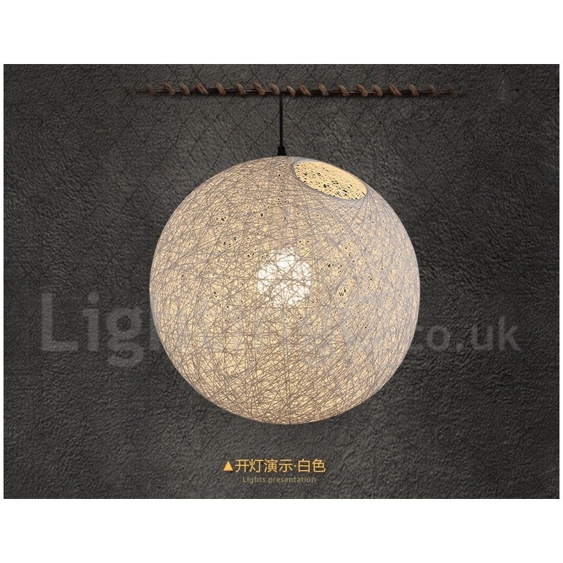 Modern Contemporary Bamboo Rattan Pendant Light