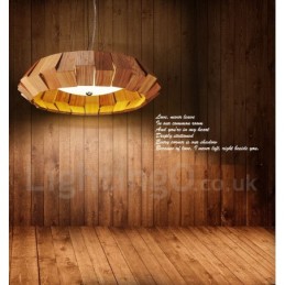 Modern Contemporary Wood Pendant Light