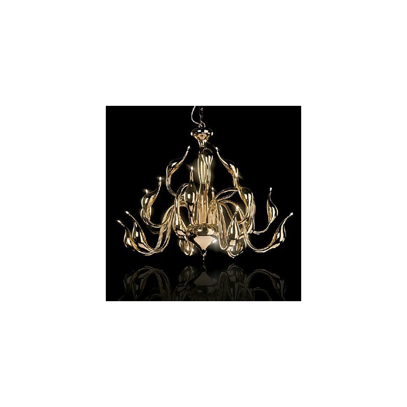 Modern Chandelier Light 18 Lights G4 Gold Plating