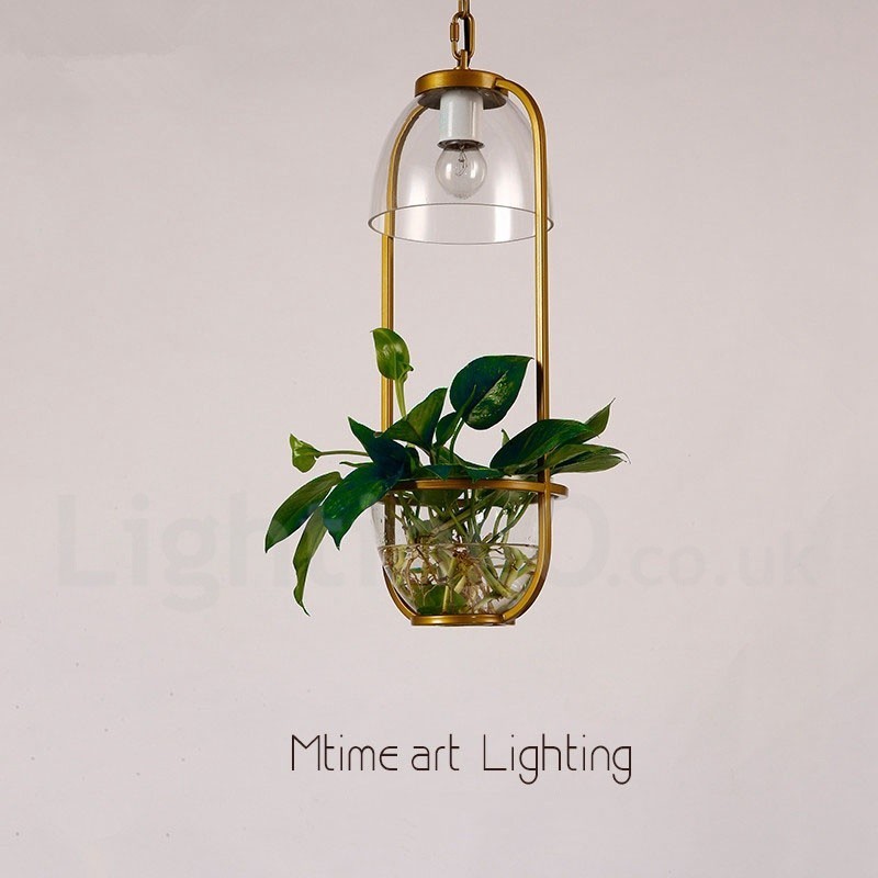 Traditional Classic Single Light Glass Pendant Light