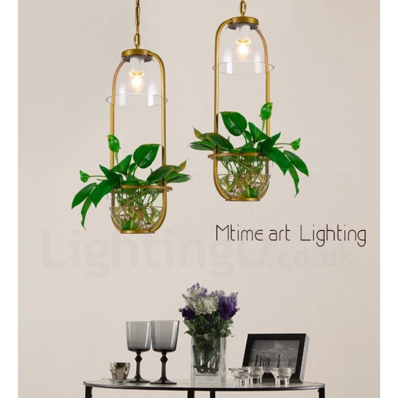 Traditional Classic Single Light Glass Pendant Light