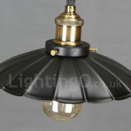 Black Metal Vintage Pendant Light