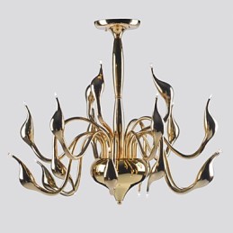 Modern Chandelier Light 18 Lights G4 Gold Plating