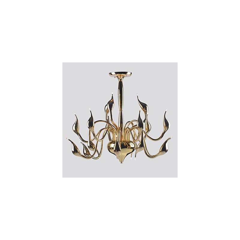 Modern Chandelier Light 18 Lights G4 Gold Plating
