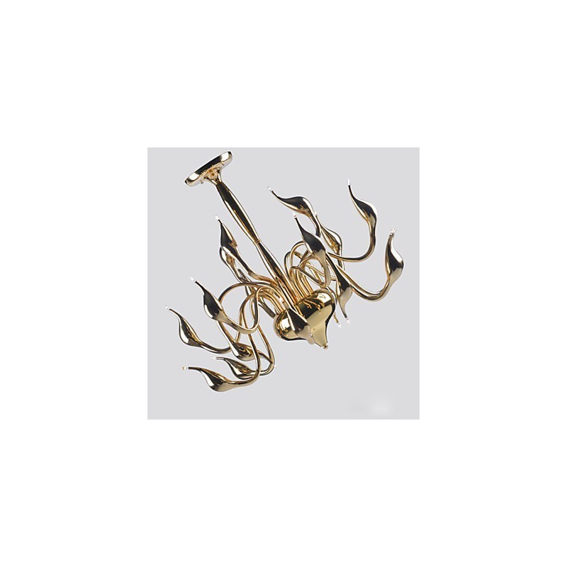 Modern Chandelier Light 18 Lights G4 Gold Plating