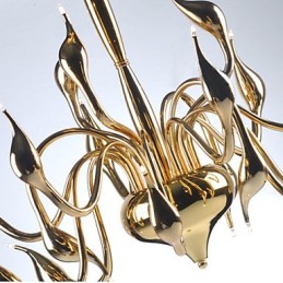 Modern Chandelier Light 18 Lights G4 Gold Plating