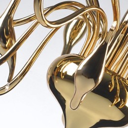 Modern Chandelier Light 18 Lights G4 Gold Plating