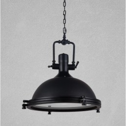Black Vintage Metal Pendant Light