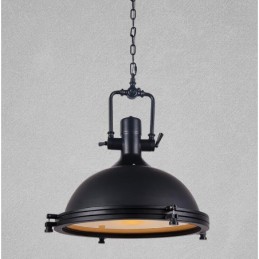 Black Vintage Metal Pendant Light