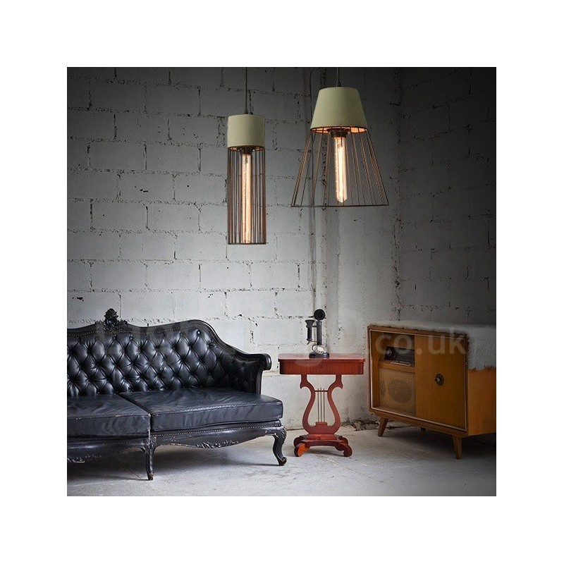 1 Light Metal Concrte Pendant Light