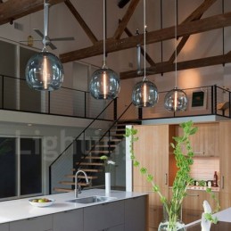 Modern Contemporary Multi Colors 1 Light Glass Pendant Light