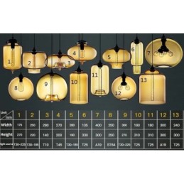 Modern Contemporary Multi Colors 1 Light Glass Pendant Light