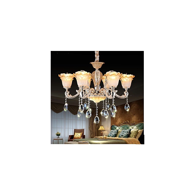European Style Retro Crystal Pendant lamp Americange lamp