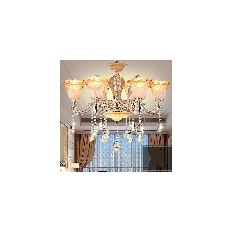 European Style Retro Crystal Pendant lamp Americange lamp