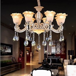 European Style Retro Crystal Pendant lamp Americange lamp