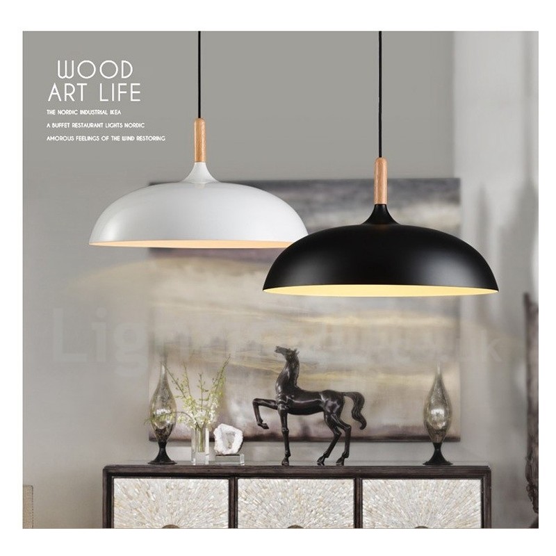 Bedroom Modern Contemporary 1 Light Metal Pendant Light