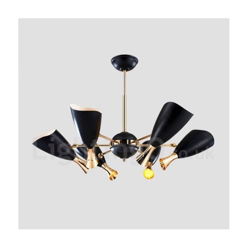 Modern Contemporary 6 Light Chandelier Lamp