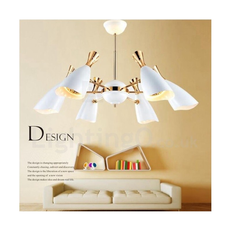 Modern Contemporary 6 Light Chandelier Lamp