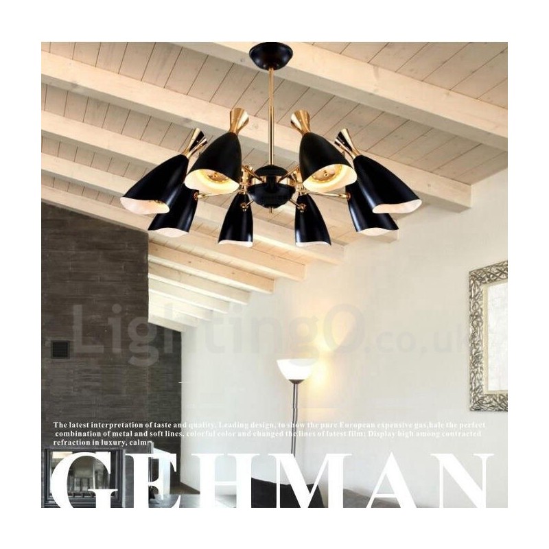Modern Contemporary 8 Light Chandelier Lamp