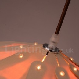 Rustic Lodge Wood Pinecone Pendant Light