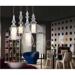 Country Vintage Metal Vase Shape Pendant Light