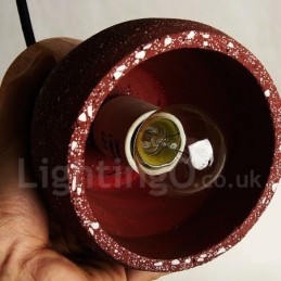 Modern Contemporary 1 Light Wood Concrte Pendant Light