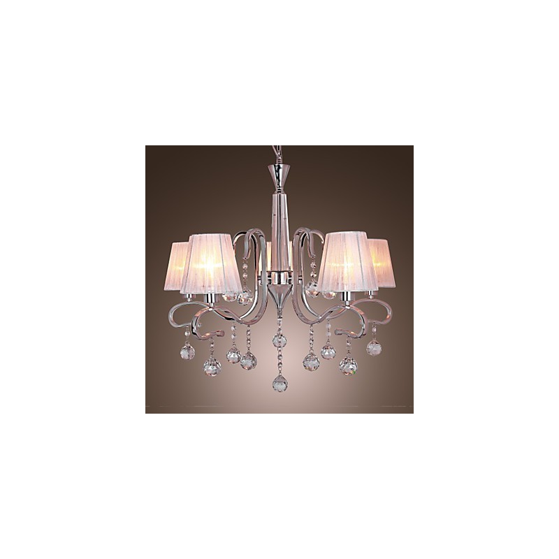 Modern Contemporary Crystal Electroplated Chandelier