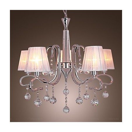 Modern Contemporary Crystal Electroplated Chandelier