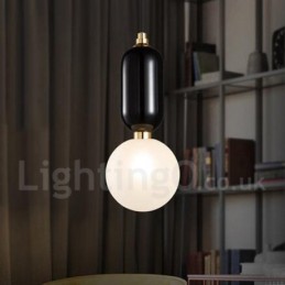 Modern Contemporary Pendant Light with Glass Shade
