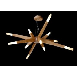 Modern Contemporary Wood 12 Light Pendant Light