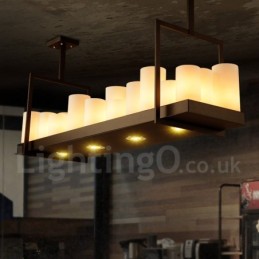 Rustic Lodge Vintage Candlestick Pendant Light