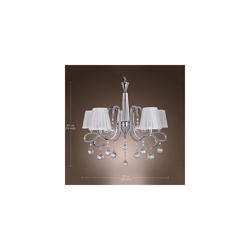 Modern Contemporary Crystal Electroplated Chandelier