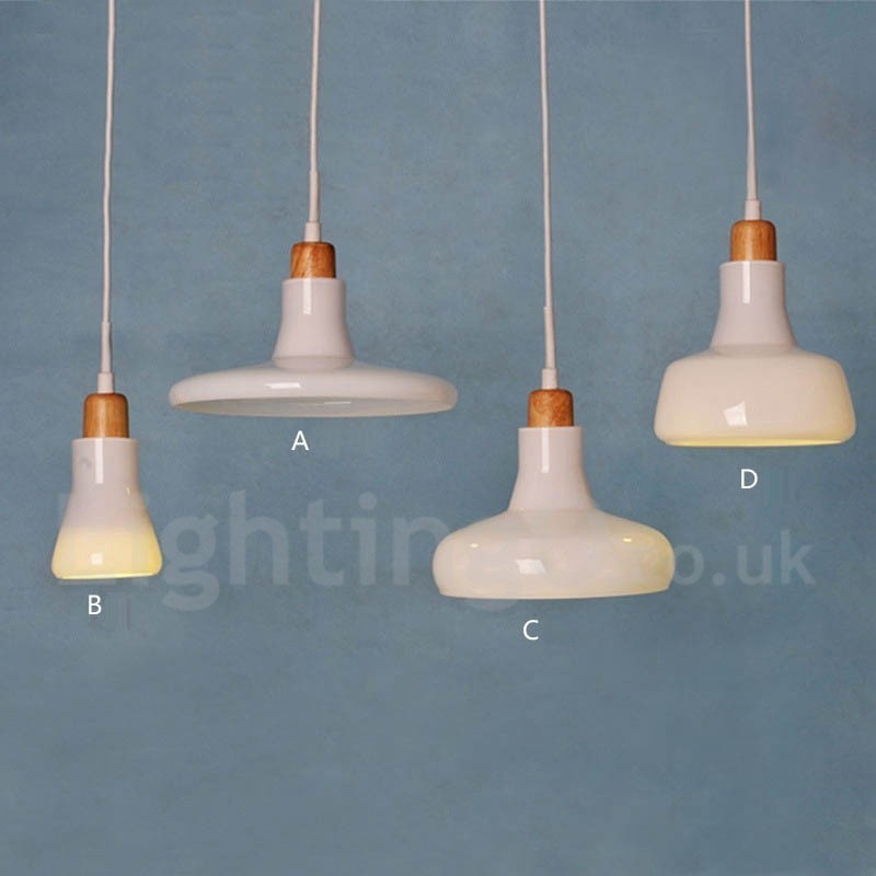 Retro Vintage Pendant Light with Glass Shade Lamp