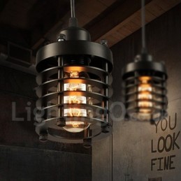 Retro Vintage Metal 1 Light Pendant Light