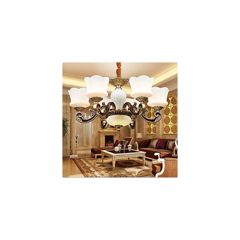 Garden Creative Zinc Alloy Retro Dining Pendant lamp Chandelier
