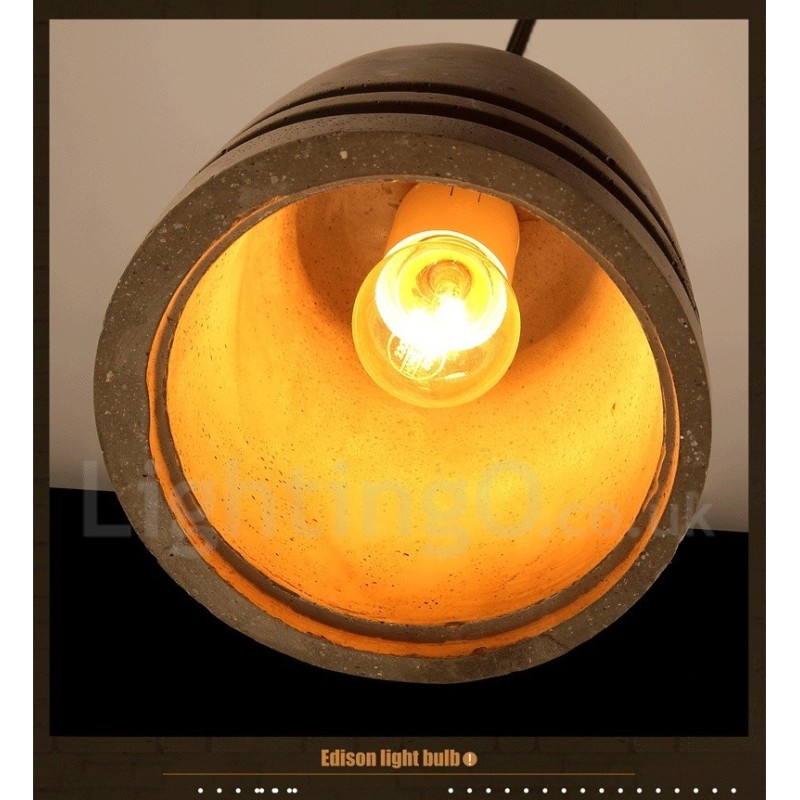 Retro Vintage Concrte Pendant Light