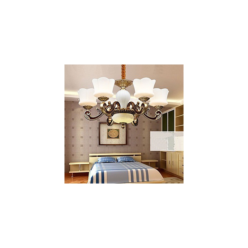 Garden Creative Zinc Alloy Retro Dining Pendant lamp Chandelier