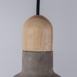 Retro Vintage Wood Concrte Single Light Pendant Light