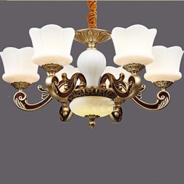 Garden Creative Zinc Alloy Retro Dining Pendant lamp Chandelier