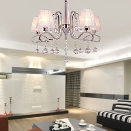 Modern Contemporary Crystal Electroplated Chandelier