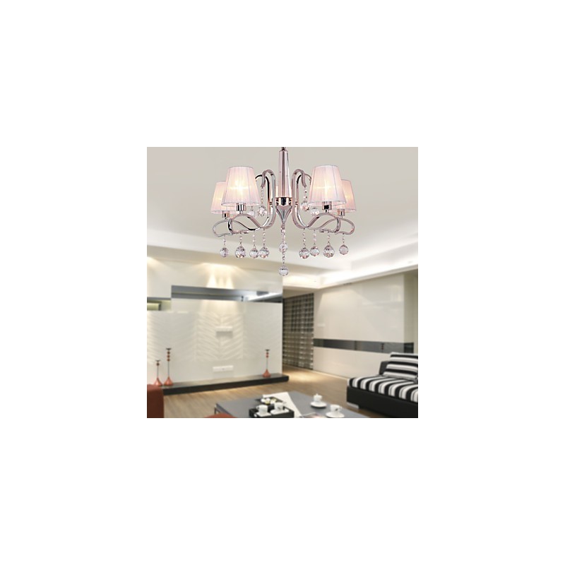 Modern Contemporary Crystal Electroplated Chandelier
