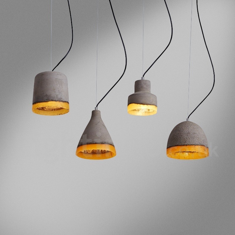 Modern Contemporary Concrte 1 Light Pendant Light